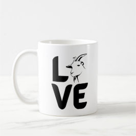 Liebe mit Ziege als O Kaffeetasse