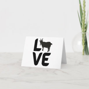 Liebe mit Ziege als O LEER  Karte