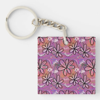 Liebe Mitgefühl, Freude, Frieden für die Menschhei Schlüsselanhänger