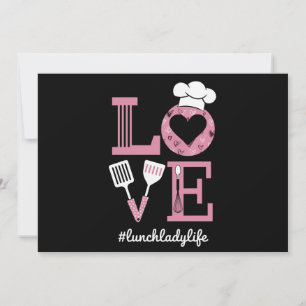 Liebe Mittagessen-Dame Leben Lustige Valentinstag  Dankeskarte