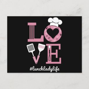 Liebe Mittagessen Dame Leben Lustige Valentinstag  Postkarte