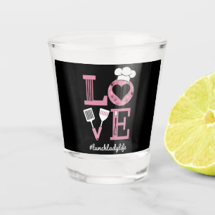 Liebe Mittagessen Dame Leben Lustige Valentinstag  Schnapsglas