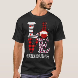 Liebe Mittelschullehrer Leopard Bewertung Va T-Shirt