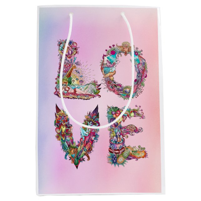 LIEBE MITTLERE GESCHENKTÜTE (Vorderseite)