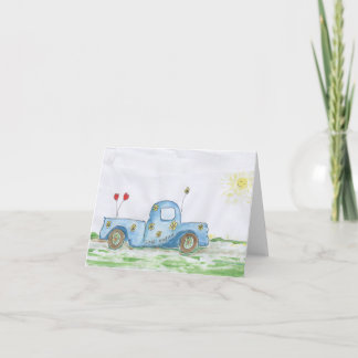 "Liebe Mobile auf der Rückseite des Umschlags" Gru Karte