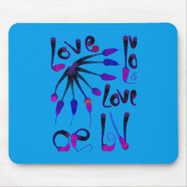 LIEBE_MODERN_BLUE_SO NIEDLICH MOUSEPAD