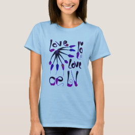 LIEBE_MODERN_BLUE_SO NIEDLICH T-Shirt