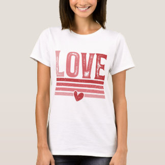 Liebe Modern Weiße Schrift Weiße Damen T-Shirt