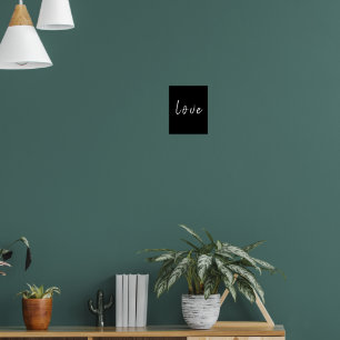 Liebe modern   Word Zitat Minimalistisch Stilvoll  Poster
