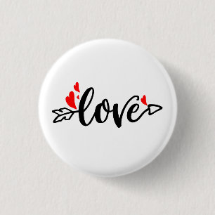 Liebe-Moderne Typografie - Valentindesign Button