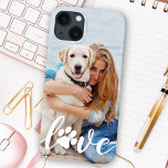 LIEBE Modernes, benutzerdefiniertes Foto Pfosten D Case-Mate iPhone Hülle<br><div class="desc">Jetzt kannst du deinen besten Freund mit dir tragen, wo immer du hingehst mit diesem speziellen Hund Tier Foto iPhone Gehäuse . Dieses Foto mit personalisiertem Namensdesign ist modern, elegant, cool und niedlich. Pfoten mit Foto, Katz-Foto oder einem Haustier mit Pfoten! Fügen Sie den Namen hinzu, um ihn zu personalisieren....</div>