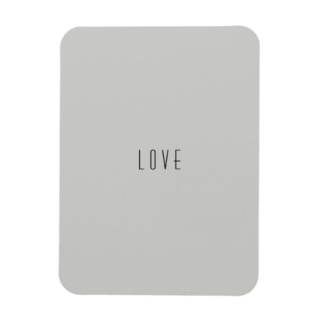 "Liebe" Modernes, flexibles Foto-Magnet Magnet (Vertikal)