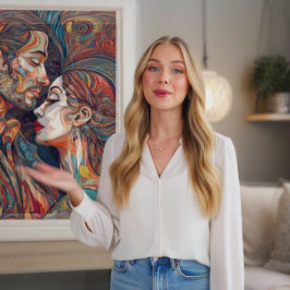Liebe Modernes Kunstposter Poster