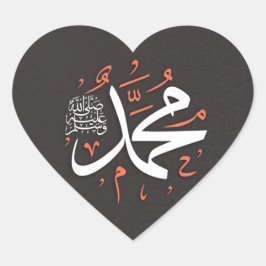Liebe Mohammad Herz-Aufkleber
