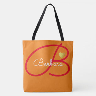 Liebe monogramm orange