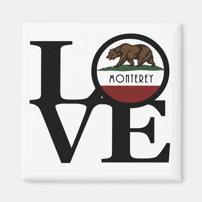 LIEBE Monterey Kalifornien Magnet (Vorne)