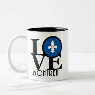 LIEBE Montreal Quebec 11oz Zweifarbige Tasse