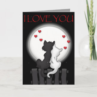 Liebe Moon Karte
