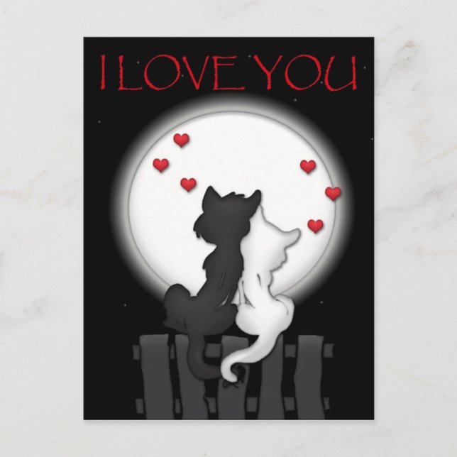 Liebe Moon Postkarte (Vorderseite)