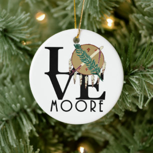 LIEBE Moore Oklahoma Keramik Ornament