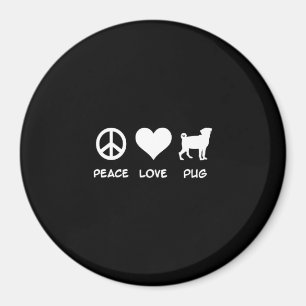 Liebe Mops Mops Dog Lovers Gift Magnet