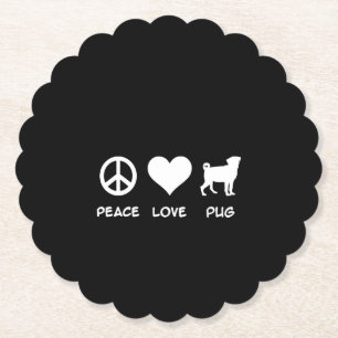 Liebe Mops Mops Dog Lovers Gift Untersetzer