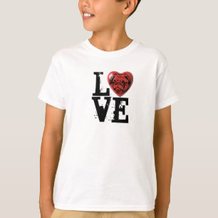 LIEBE-Mopsherz 3 T-Shirt