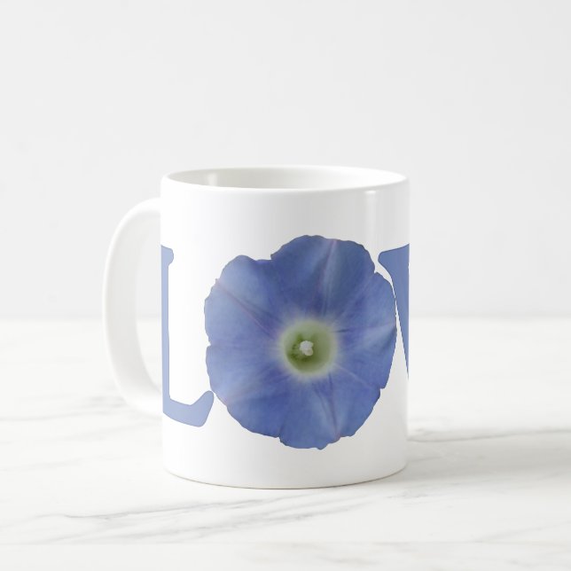 Liebe Morning Glory Kaffee Tasse (Vorderseite Links)