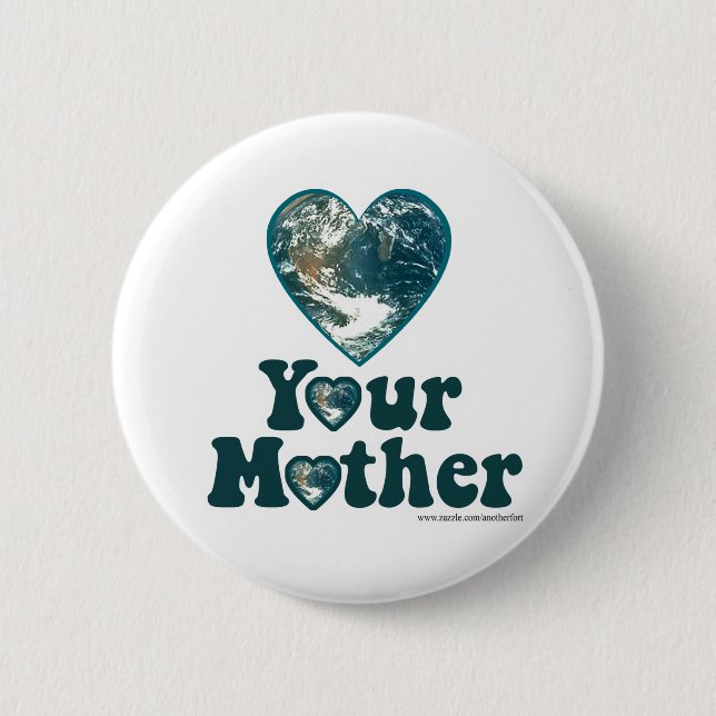 Liebe Mother Earth Button (Vorderseite)
