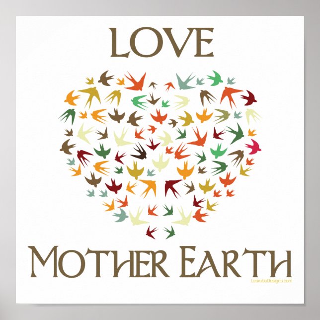 Liebe Mother Earth Poster (Vorne)