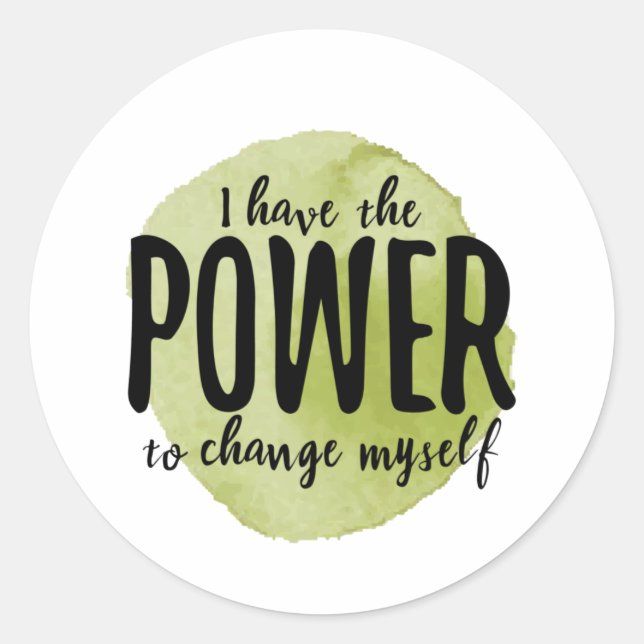 Liebe motivierend Redewendungen für die Akzeptanz  Runder Aufkleber (Vorderseite)