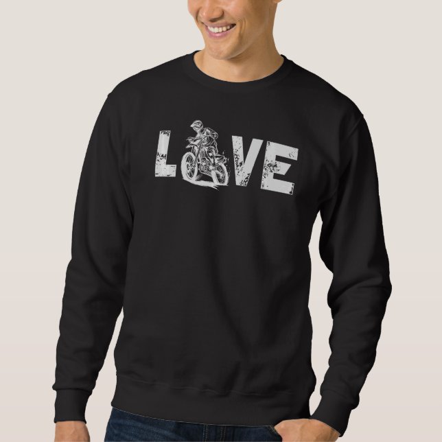 Liebe Motorrad Sweatshirt (Vorderseite)