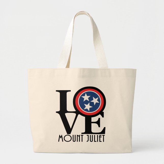 LIEBE Mount Juliet Tennessee Jumbo Stoffbeutel (Vorne)