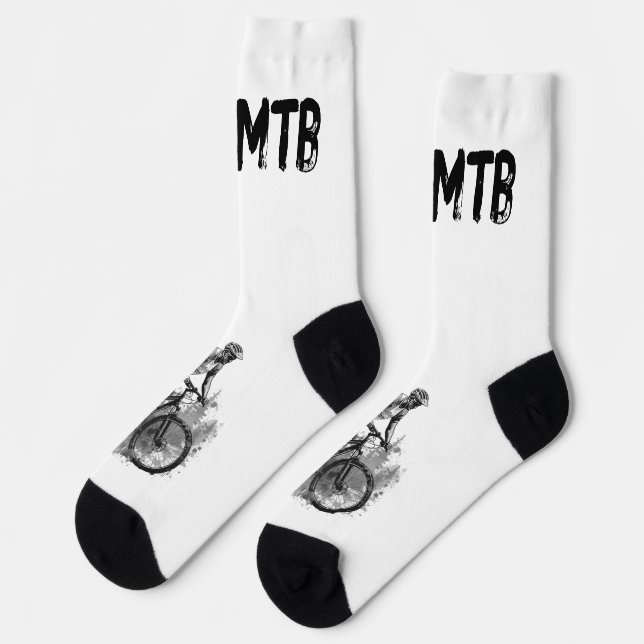 Liebe MTB Mountainbike Socken (Linkes Detail)