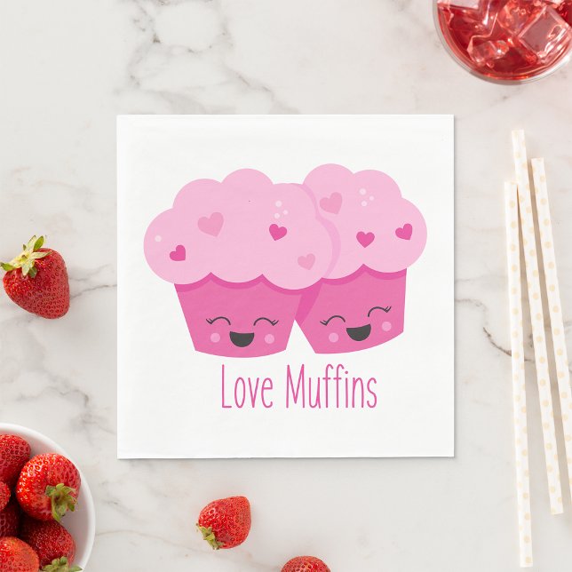 Liebe Muffins Serviette (Von Creator hochgeladen)