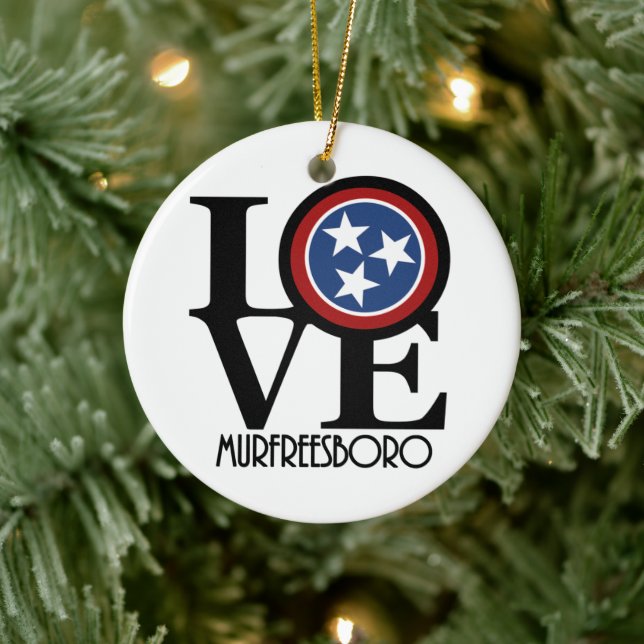 LIEBE Murfreesboro Keramik Ornament (Baum)