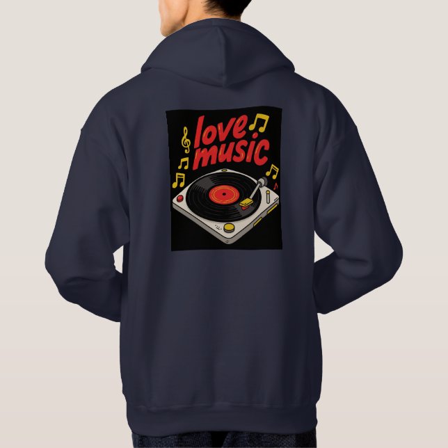 Liebe Music: Spin the Joy Hoodie (Rückseite)