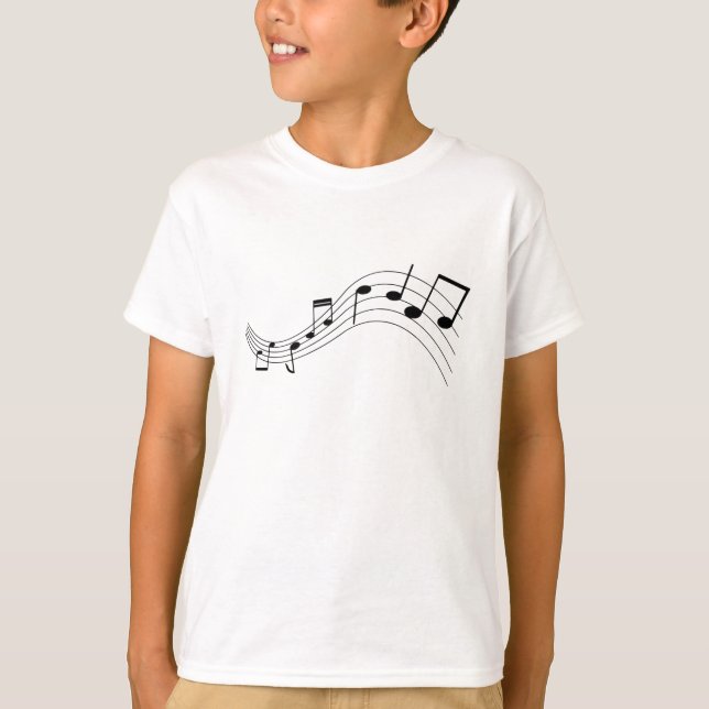 Liebe Musik? Musikalisches T-Shirt für Kinder (Vorderseite)