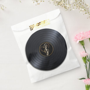 Liebe Musik Noten Vinyl Schallplatte Geschenktütchen