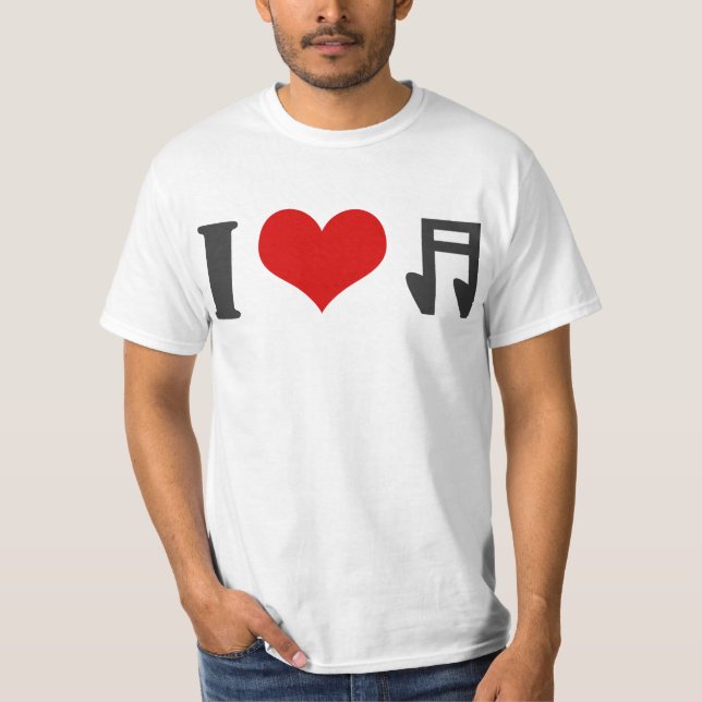 Liebe-Musik T-Shirt (Vorderseite)