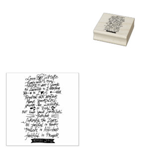 Liebe muss Sincere Valentines Bible Verse sein Gummistempel