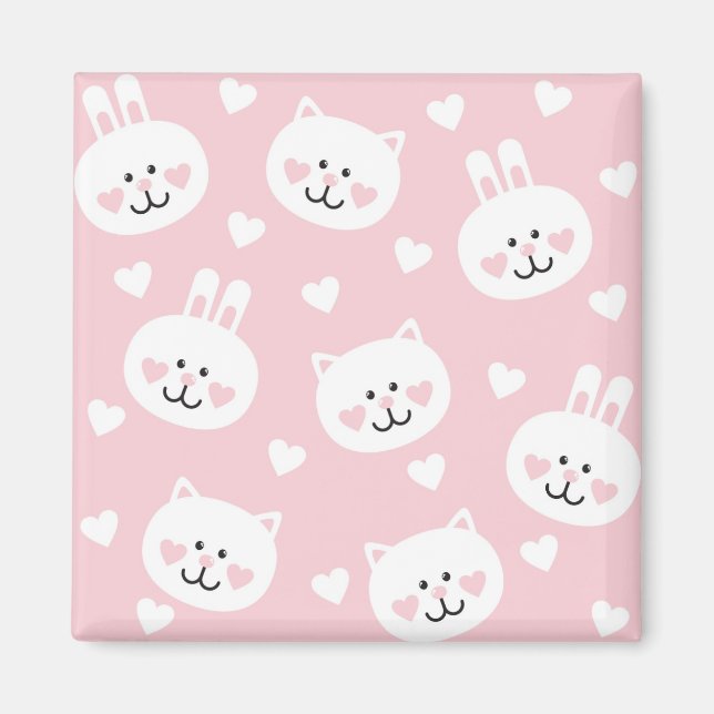 Liebe Muster 2 Magnet (Vorne)