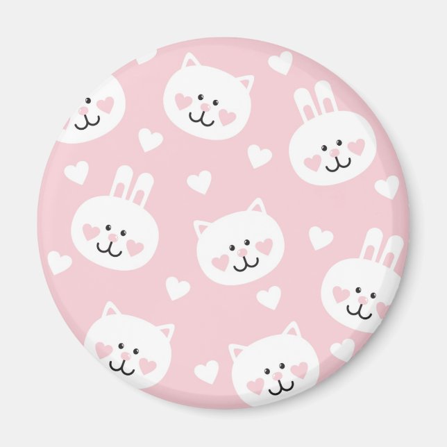 Liebe Muster 2 Magnet (Vorne)