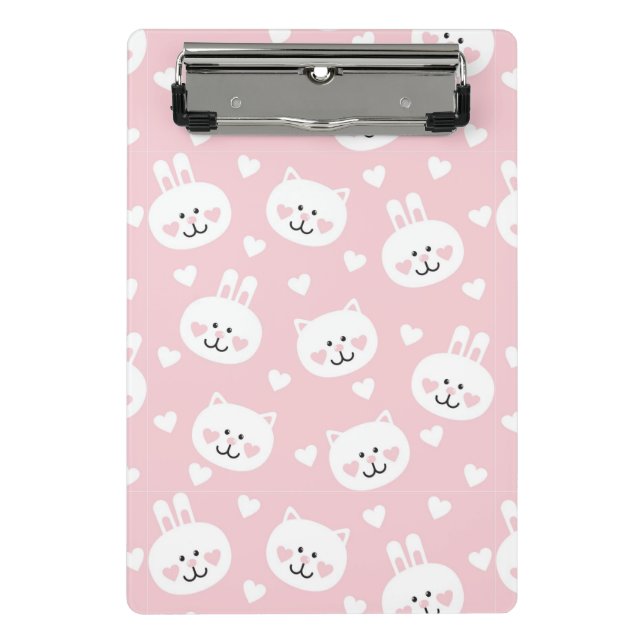 Liebe-Muster 2 Mini Klemmbrett (Vorderseite)