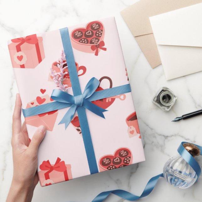 Liebe-Muster Geschenkpapier (Schenken)