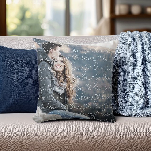 Liebe-Muster-Overlay-Foto Kissen (Von Creator hochgeladen)