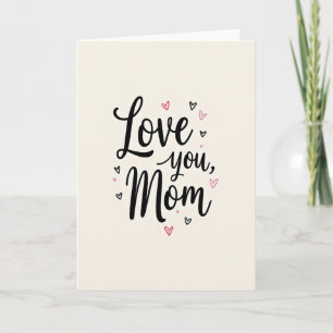 Liebe Mutter Herzliches Dankeskartenmotiv Karte