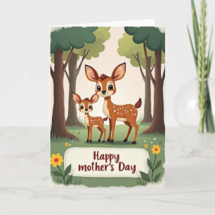 Liebe Mutter Hirsch Tag Karte
