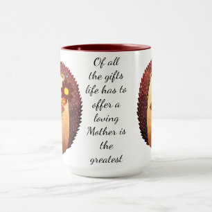 Liebe Mutter Inspiration Niedlicher Igel Tasse
