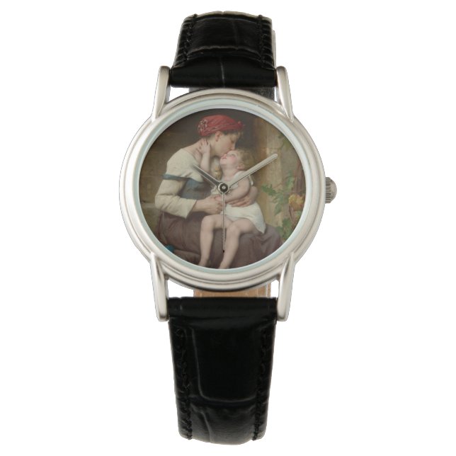 Liebe Mutter mit ihrem Adorable Child (Perrault) Armbanduhr (Vorderseite)